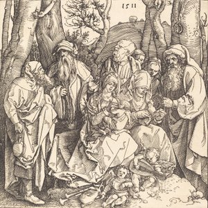 Die Heilige Familie mit zwei musizierenden Engeln, 1511