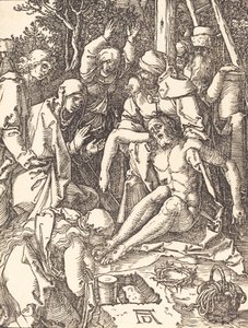 Die Beweinung, wahrscheinlich ca. 1509-1510 von Albrecht Dürer