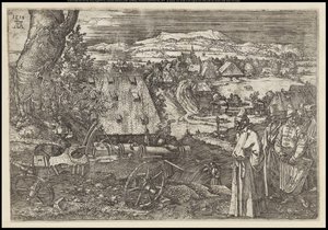 Die Landschaft mit der Kanone, 1518 von Albrecht Dürer