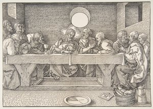 Das letzte Abendmahl, 1523 von Albrecht Dürer
