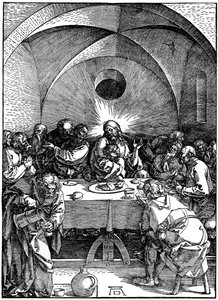Das letzte Abendmahl aus der Serie Große Passion, um 1510, 1936
