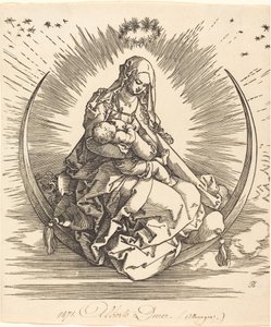 Die Madonna auf der Mondsichel von Albrecht Dürer