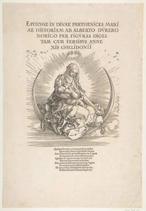 Die Madonna auf der Mondsichel, Frontispiz zu Das Leben der Jungfrau, ca. 1511 von Albrecht Dürer