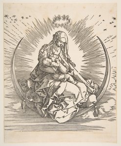Die Madonna auf der Mondsichel, Frontispiz zu Das Leben der Jungfrau von Albrecht Dürer