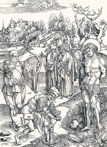 Das Martyrium des Heiligen Sebastian, ca. 1495 von Albrecht Dürer