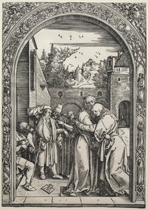 Das Treffen von Joachim und Anna am Goldenen Tor von Albrecht Dürer