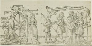 Der Michelfeldt-Wandteppich (Allegorie auf soziale Ungerechtigkeit), erster Teil von drei