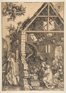 Die Geburt Christi, aus Das Leben der Jungfrau, 1502-3