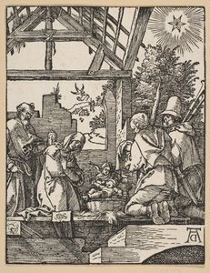 Die Geburt Christi, aus Die kleine Passion von Albrecht Dürer