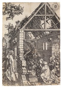 Die Geburt Christi, aus der Serie Das Leben der Jungfrau, ca. 1503