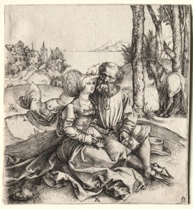 Das Angebot der Liebe (oder das ungleiche Paar) von Albrecht Dürer