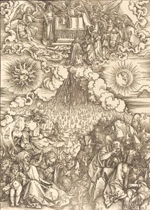 Die Öffnung des fünften und sechsten Siegels, 1498 von Albrecht Dürer