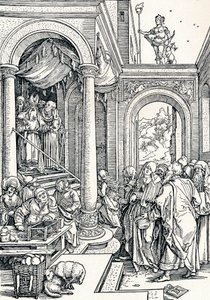 Die Darstellung der Jungfrau im Tempel von Albrecht Dürer