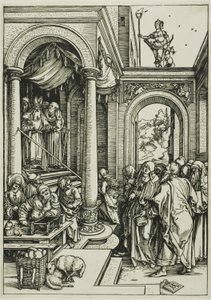 Die Darstellung der Jungfrau im Tempel, aus dem Leben der Jungfrau von Albrecht Dürer