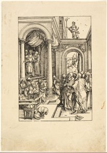 Die Darstellung der Jungfrau im Tempel, aus Das Leben der Jungfrau von Albrecht Dürer