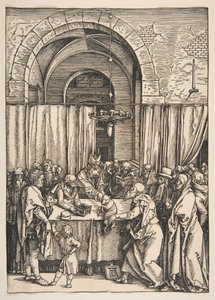 Die Ablehnung von Joachims Opfergabe, aus Das Leben der Jungfrau, ca. 1504 von Albrecht Dürer