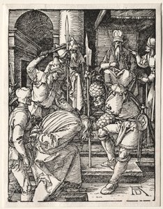 Die Kleine Passion: Christus vor Annas, 1509-1511 von Albrecht Dürer