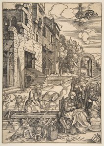 Der Aufenthalt der Heiligen Familie in Ägypten, aus Das Leben der Jungfrau, nach 1511 von Albrecht Dürer