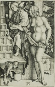 Die Versuchung des Müßiggängers (Der Traum des Doktors) von Albrecht Dürer