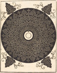 Der dritte Knoten (mit einem schwarzen Kreis auf einem weißen Medaillon) von Albrecht Dürer