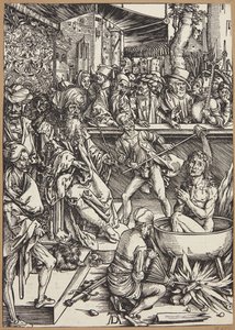 Die Folterung des heiligen Johannes des Evangelisten