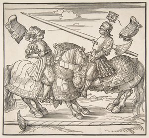 Das Turnier zu Pferd, ca. 1517-18 von Albrecht Dürer