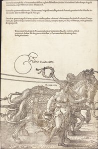 Der Triumphwagen von Maximilian I. (Der große Triumphwagen) [Tafel 3 von 8]