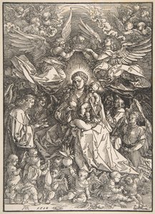 Die Jungfrau umgeben von vielen Engeln, 1518