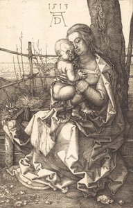 Die Jungfrau und das Kind unter einem Baum sitzend, 1513 von Albrecht Dürer
