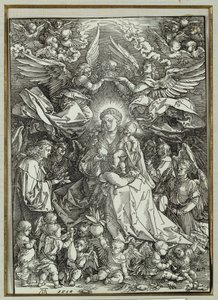 Die Jungfrau und das Kind, umgeben von Engeln, 1518