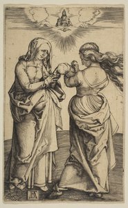 Die Jungfrau und das Kind mit dem Jesuskind und der Heiligen Anna, ca. 1500