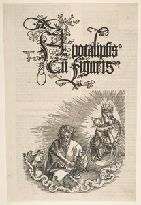Die Jungfrau und der heilige Johannes, aus der Apokalypse von Albrecht Dürer