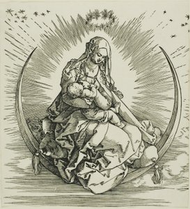 Die Jungfrau auf dem Halbmond, aus Das Leben der Jungfrau von Albrecht Dürer