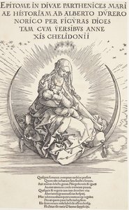 Die Jungfrau auf der Mondsichel von Albrecht Dürer