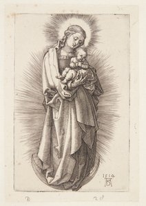 Die Jungfrau auf der Mondsichel mit Diadem von Albrecht Dürer