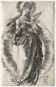 Die Jungfrau mit einer Sternenkrone von Albrecht Dürer