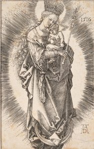 Die Jungfrau mit einer Krone aus Sternen und einem Zepter, 1516 von Albrecht Dürer