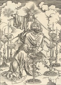 Die Vision der sieben Leuchter, 1498 von Albrecht Dürer