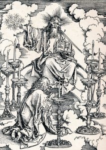 Die Vision der sieben Leuchter, 1498, 1906 von Albrecht Dürer