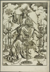 Die Vision der sieben Leuchter, aus der Apokalypse von Albrecht Dürer