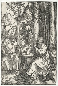 Der Besuch des Heiligen Antonius bei Paulus dem Einsiedler, ca. 1504