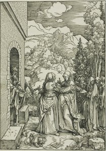 Die Heimsuchung, aus Das Leben der Jungfrau von Albrecht Dürer
