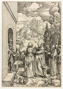 Die Heimsuchung, aus Das Leben der Jungfrau von Albrecht Dürer