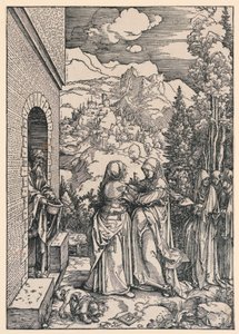 Die Heimsuchung, aus der Serie Das Leben der Jungfrau von Albrecht Dürer