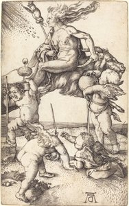 Hexe reitet auf einer Ziege von Albrecht Dürer