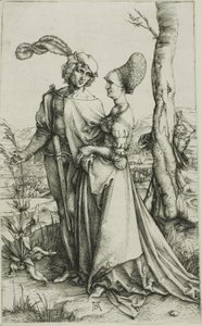 Junges Paar vom Tod bedroht (Der Spaziergang) von Albrecht Dürer