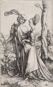 Junges Paar von Tod bedroht Die Promenade von Albrecht Dürer