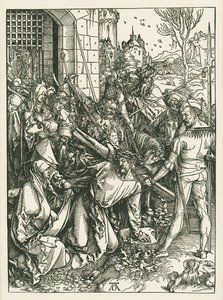 Christus trägt das Kreuz, um 1498-99 von Albrecht Dürer or Duerer