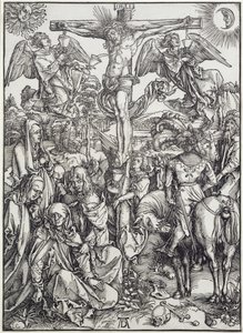 Christus am Kreuz (Die Große Passion) (Gravur) von Albrecht Dürer