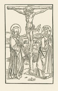 Christus am Kreuz mit der Jungfrau Maria und Sankt Johannes von Albrecht Dürer or Duerer